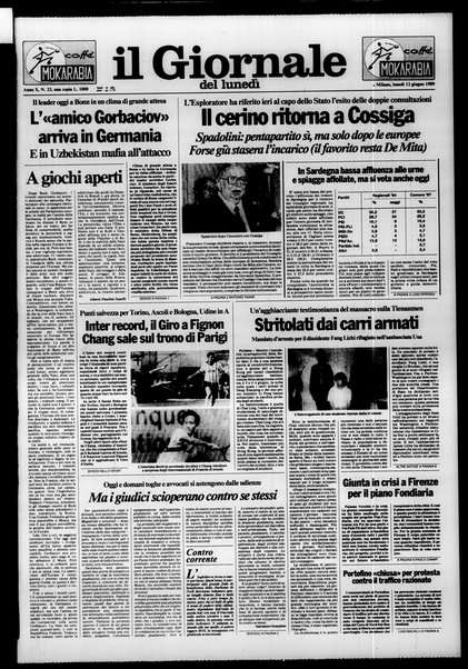 Il giornale del lunedi